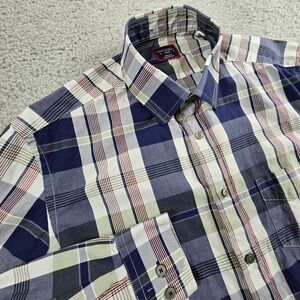 UNTUCKit Shirt Mens Large Rinaldi Multicolor Plaid Long Sleeve Pocket Button Up